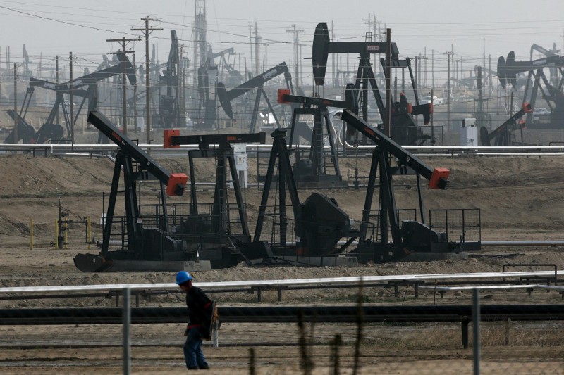 Chevron’s Kern River oil field in California’s Central Valley. CREDIT: AP