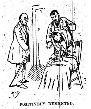 Artistic rendering of a woman diagnosed with hysteria CREDIT: Public domain via Wikimedia Commons