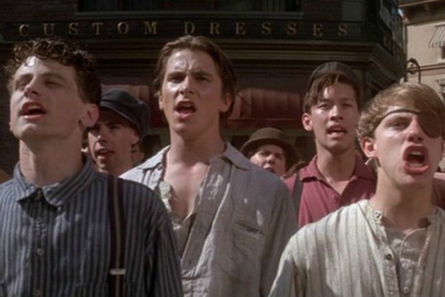 “Even though we ain’t got hats or badges,we’re a union just by sayin’ so!” — Scene at the Gawker offices last night, maybe. CREDIT: DISNEY/”NEWSIES”