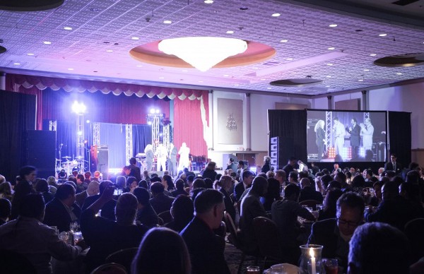 The crowd listens at the NHCLC gathering in Houston, Texas in April. CREDIT: Jack Jenkins/ThinkProgress