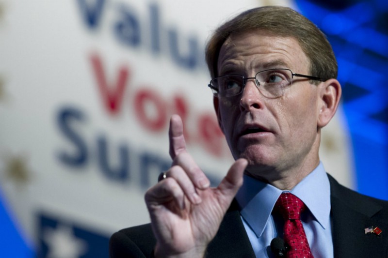 The Family Research Council’s Tony Perkins CREDIT: AP PHOTO/JOSE LUIS MAGANA