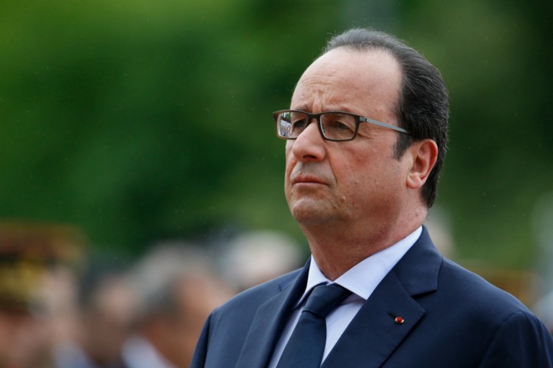 French President Francois Hollande CREDIT: THOMAS SAMSON, AP
