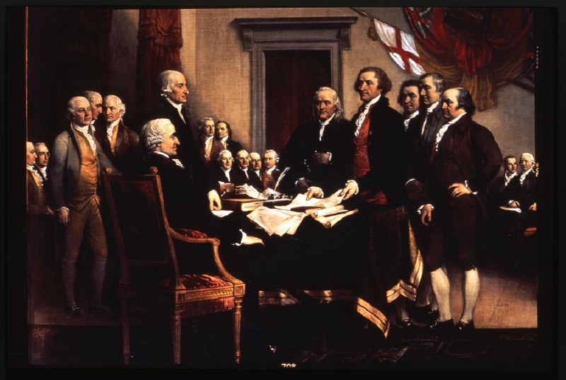 Declaration of Independence, painting by John Trumbul CREDIT: LIBRARY OF CONGRESS
