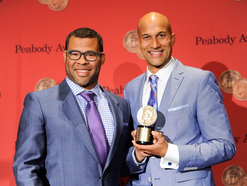 Jordan Peele, left, and Keegan-Michael Key at the 73rd Annual George Foster Peabody Awards at the Waldorf-Astoria Hotel in May 2014, in New York. CREDIT: EVAN AGOSTINI, INVISION, AP