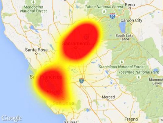 CREDIT: Downdetector.com via USA Today