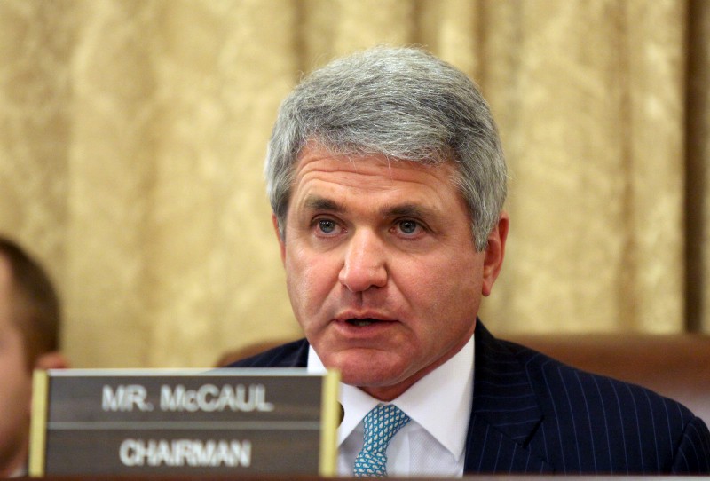 House Homeland Security Chairman Rep. Mike McCaul, R-Texas speaks on Capitol Hill in Washington, Thursday, March 26, 2015, during the committee’s hearing: Leadership Challenges at the Department of Homeland Security: Allegations of Improper Influence Regarding Special Visas. CREDIT: (AP PHOTO/LAUREN VICTORIA BURKE)