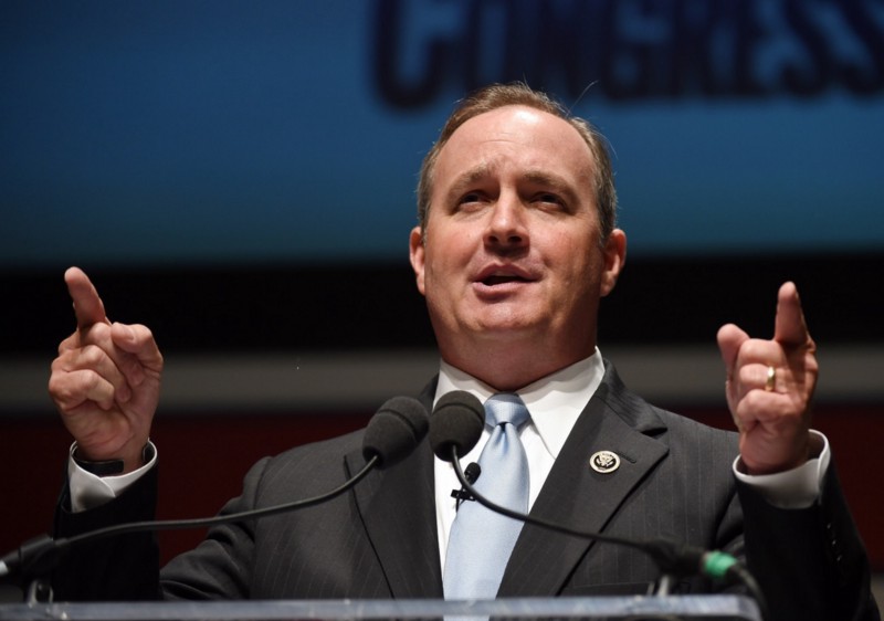 U.S. Rep. Jeff Duncan, R-S.C., speaks at the Freedom Summit, Saturday, May 9, 2015, in Greenville, S.C. CREDIT: AP PHOTO/RAINIER EHRHARDT