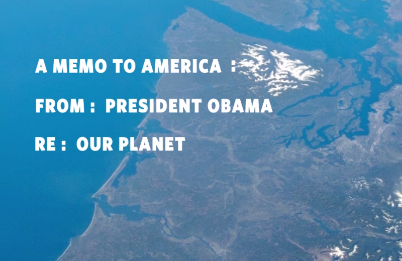 Still from the White House Video announcing the Monday release of the final version of the Clean Power Plan. CREDIT: WHITE HOUSE VIDEO SCREENSHOT