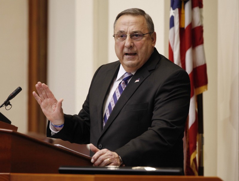 Maine Gov. Paul LePage (R) CREDIT: AP PHOTO/JOEL PAGE
