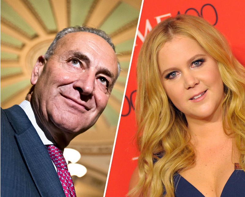 Amy Schumer Joins Her Cousin Sen. Chuck Schumer To Call For Stronger Amy Schumer Joins Her Cousin Sen. Chuck Schumer To Call For Stronger