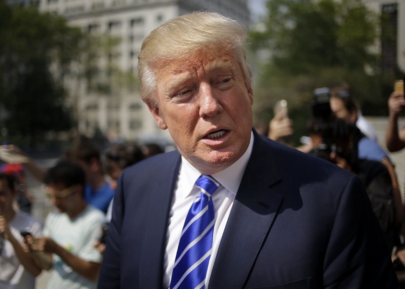 Republican presidential candidate Donald Trump CREDIT: AP PHOTO/SETH WENIG