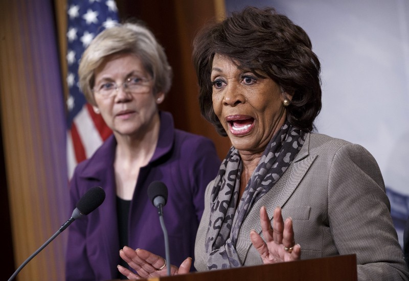 Rep. Maxine Waters, D-Calif., ranking member of the House Financial Services Committee. CREDIT: AP PHOTO/J. SCOTT APPLEWHITE
