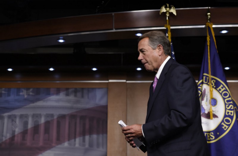 Outgoing Speaker of the House John Boehner (R-WI) CREDIT: AP PHOTO/SUSAN WALSH