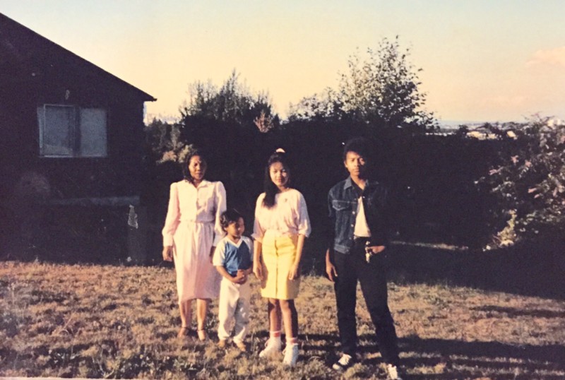 Sameth Mell’s family at High Point Housing in Seattle circa 1990 CREDIT: SAMETH MELL