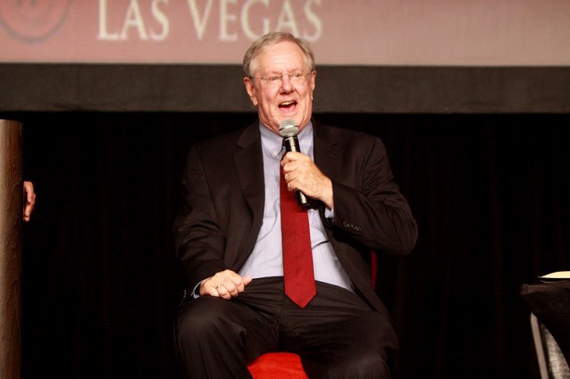 Steve Forbes speaking at the 2013 FreedomFest in Las Vegas, Nevada. CREDIT: Gage Skidmore/Flickr