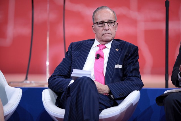 Larry Kudlow speaking at the 2015 Conservative Political Action Conference (CPAC) in National Harbor, Maryland. CREDIT: Gage Skidmore/Flickr