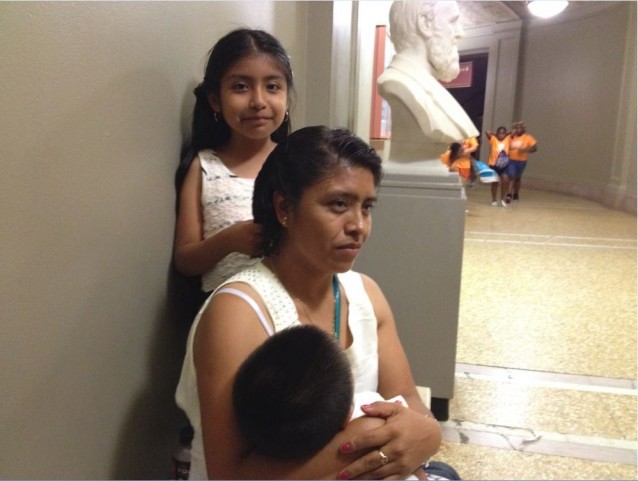 Ten year old Jersey Vargas met with the Pope in March to ask him to speak with President Obama about her father’s order of deportation. CREDIT: Esther Yu-Hsi Lee