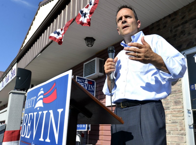 Kentucky GOP gubernatorial nominee Matt Bevin CREDIT: AP PHOTO/TIMOTHY D. EASLEY