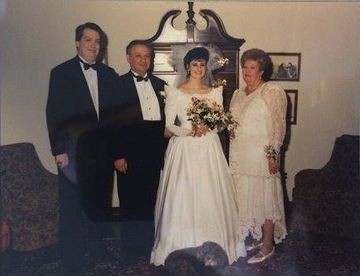 The Adier family in the house on Anne’s wedding day. CREDIT: David Adier