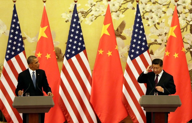 President Barack Obama and China’s President Xi Jinping in Beijing, China. CREDIT: AP PHOTO/ANDY WONG