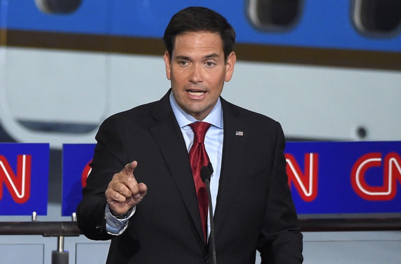 Republican presidential candidate and Florida Senator Marco Rubio CREDIT: AP PHOTO/MARK J. TERRILL