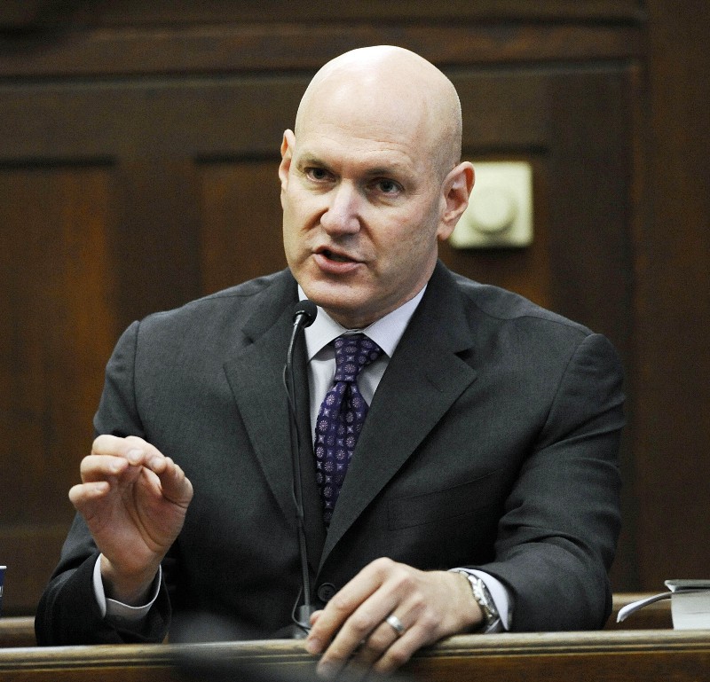 Psychiatrist Keith Ablow has written a new piece defending his candidate’s shocking views on the Holocaust. CREDIT: AP PHOTO/CJ GUNTHER, POOL