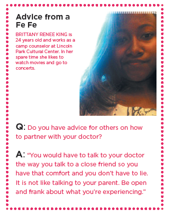 The Take Charge! guide includes advice from the women involved in the project.