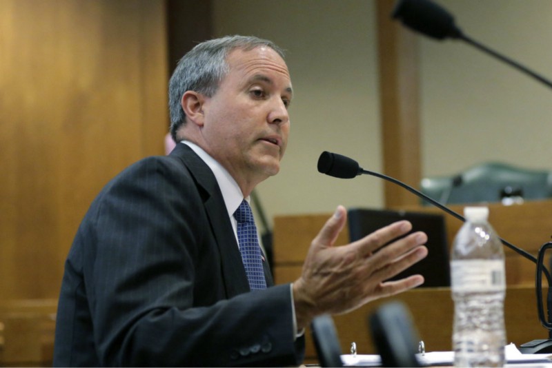 Texas Attorney General Ken Paxton (R) CREDIT: AP PHOTO/ERIC GAY