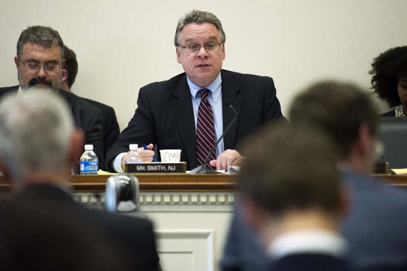 Rep. Christopher Smith (R-NJ) CREDIT: AP PHOTO/CLIFF OWEN