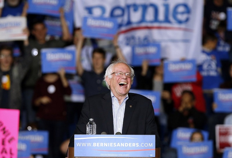 Democratic presidential candidate Sen. Bernie Sanders (I-VT) CREDIT: AP PHOTO/MICHAEL DWYER