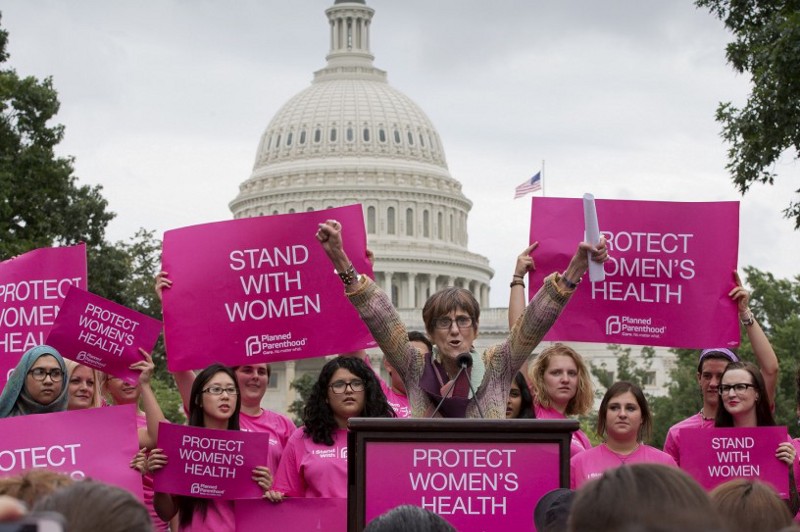Rep. Rosa DeLauro (D-CT) speaks at rally on Capitol Hill sponsored by Planned Parenthood CREDIT: AP Photo/J. Scott Applewhite