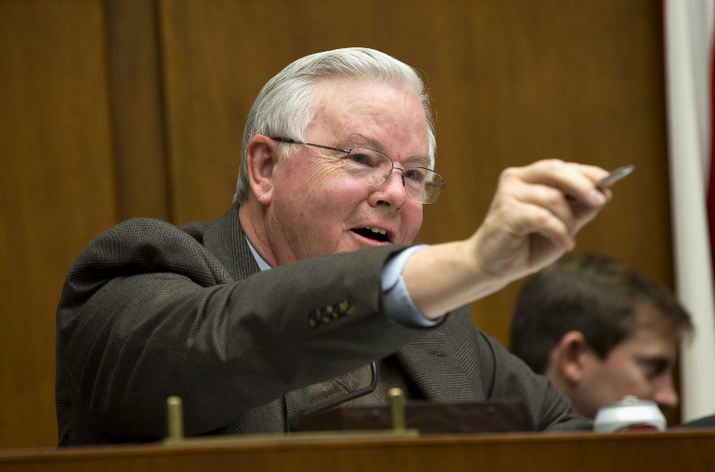 Rep. Joe Barton (R-TX) sponsored the bill to repeal the oil export ban. CREDIT: AP PHOTO/ EVAN VUCCI