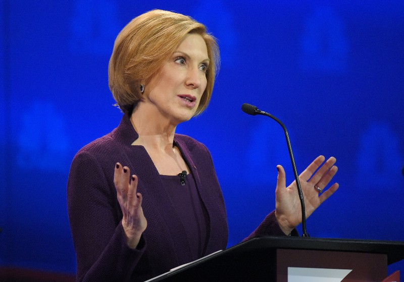 Republican presidential candidate, businesswoman Carly Fiorina speaks during the CNBC Republican presidential debate at the University of Colorado, Wednesday, Oct. 28, 2015, in Boulder, Colo. (AP Photo/Mark J. Terrill) CREDIT: AP PHOTO/MARK J. TERRILL