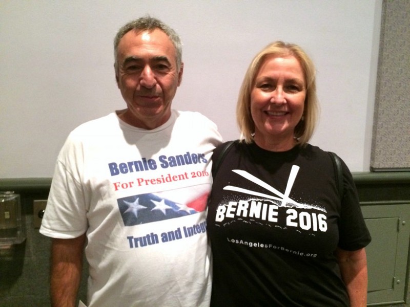Ron and Florence Aleman say they’re sure Sanders will win California. CREDIT: Alice Ollstein