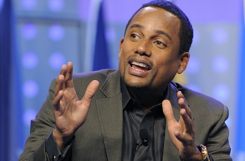 Hill Harper speaking about activism and the arts. CREDIT: ASSOCIATED PRESS/CHRIS PIZZELLO