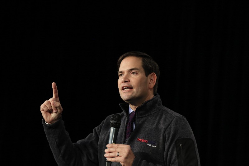 Republican presidential candidate, Sen. Marco Rubio, R-Fla., speaks at the Iowa GOP’s Growth and Opportunity Party at the Iowa state fair grounds in Des Moines, Iowa, Saturday, Oct. 31, 2015. (AP Photo/Nati Harnik) CREDIT: AP PHOTO/NATI HARNIK