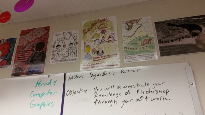 An art classroom at Classical Magnet. CREDIT: Casey Quinlan