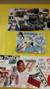 A poster Classical Magnet School students made to show how their confidence has grown through the year.