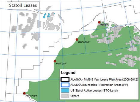 Statoil is pulling out of its Chukchi leases, but others remain. CREDIT: Courtesy Statoil
