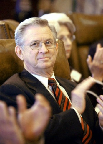 Federal appeals court nominee Charles Pickering is photographed in Jackson, Miss., Feb. 21, 2002. CREDIT: AP Photo/Rogelio Solis, File