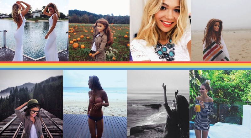 CREDIT: INSTAGRAMS FROM SOCALITY BARBIE AND ESSENA O’NEILL/GRAPHIC BY ANDREW BREINER