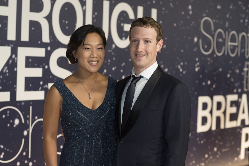 Facebook CEO Mark Zuckerberg and his wife Priscilla Chan CREDIT: PETER BARRERAS/INVISION/AP