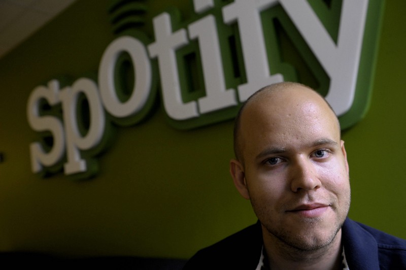 Spotify founder and CEO Daniel Ek CREDIT: AP PHOTO/TT/JANERIK HENRIKSSON