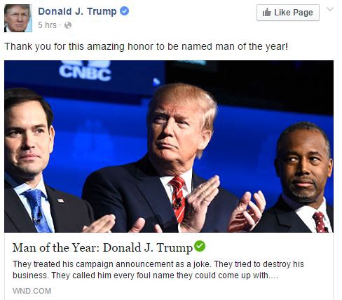 CREDIT: Donald Trump’s Facebook page