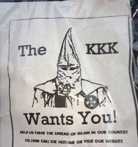 This flier was distributed in Alabama over the weekend. CREDIT: CAIR