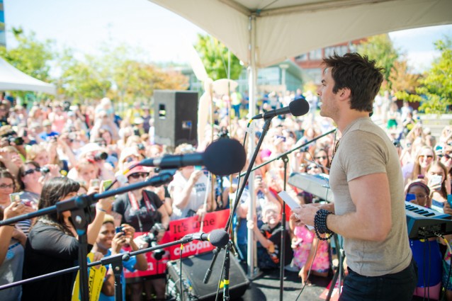Actor Ian Somerhalder joined the 2013 rally to move Asheville, NC beyond coal. The campaign succeeded earlier this year. CREDIT: Sierra Club