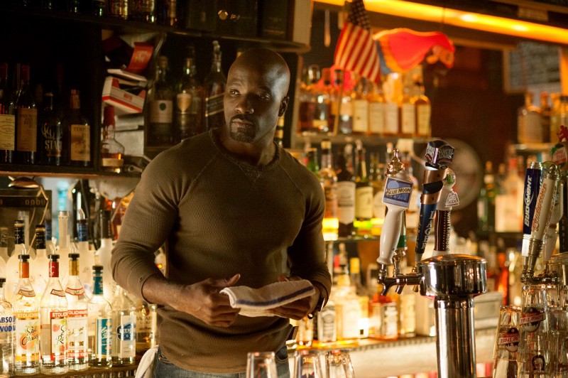 NOTE: This image is not intended to suggest Luke Cage has a drinking problem. CREDIT: MYLES ARONOWITZ/NETFLIX