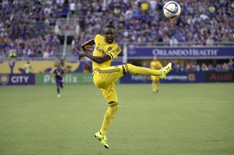 Columbus Crew SC forward Kei Kamara CREDIT: AP PHOTO/PHELAN M. EBENHACK