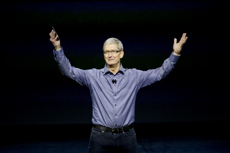 Apple CEO Tim Cook CREDIT: AP PHOTO/ERIC RISBERG