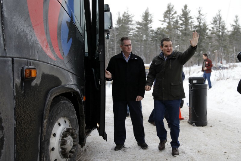 Sen. Ted Cruz (R-TX) campaigned in New Hampshire on Monday CREDIT: AP PHOTO/MATT ROURKE